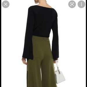 Charli Fluted Split Sleeve Top, XS